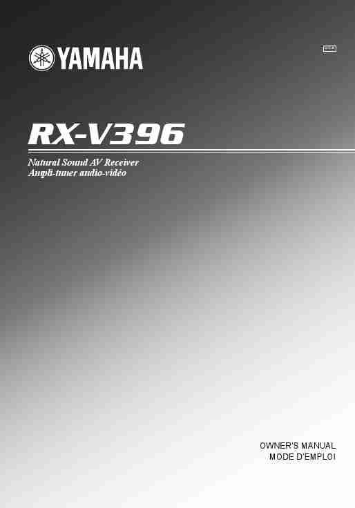 Yamaha Stereo System RX-V396-page_pdf